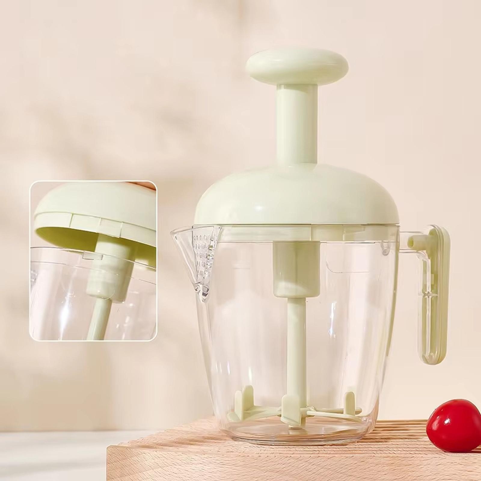 

Manual Egg Beater Handheld Whisk Mixer for Kitchen Use Multi Functional Cream Whipper Large Capacity Mixing Cup for Baking Cooking one size зелёный
