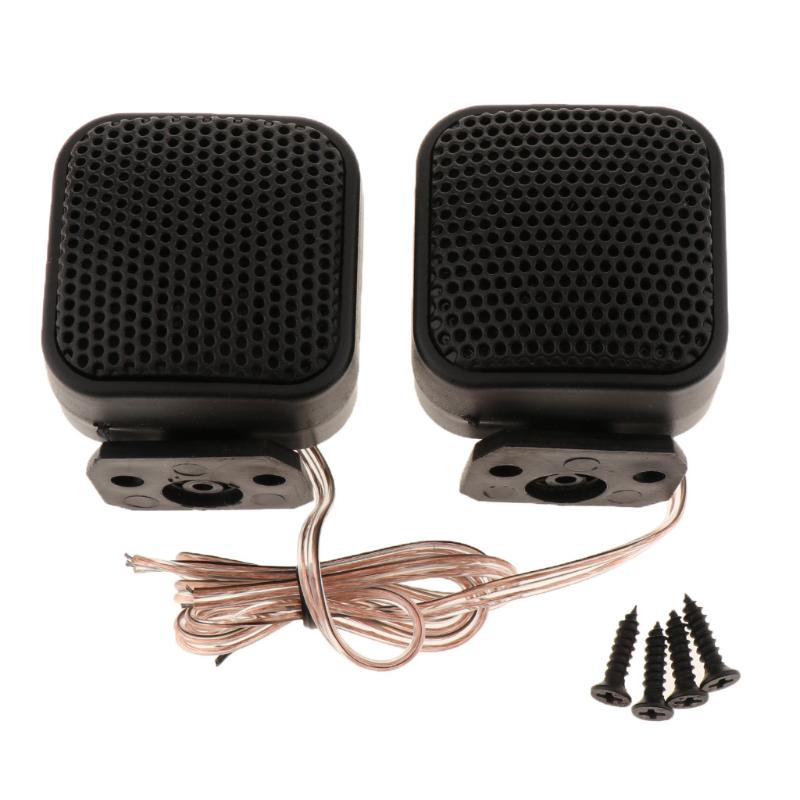 2 Pcs Universal Car Mini Square Speaker Tweeter Speakers Car Audio System Vehicle Door 500W Audio Music Loudspeaker Audio System Onesize