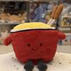 Hot Pot Plush Toy Cartoon Flat Pan Stuffed Animal For Home Decor