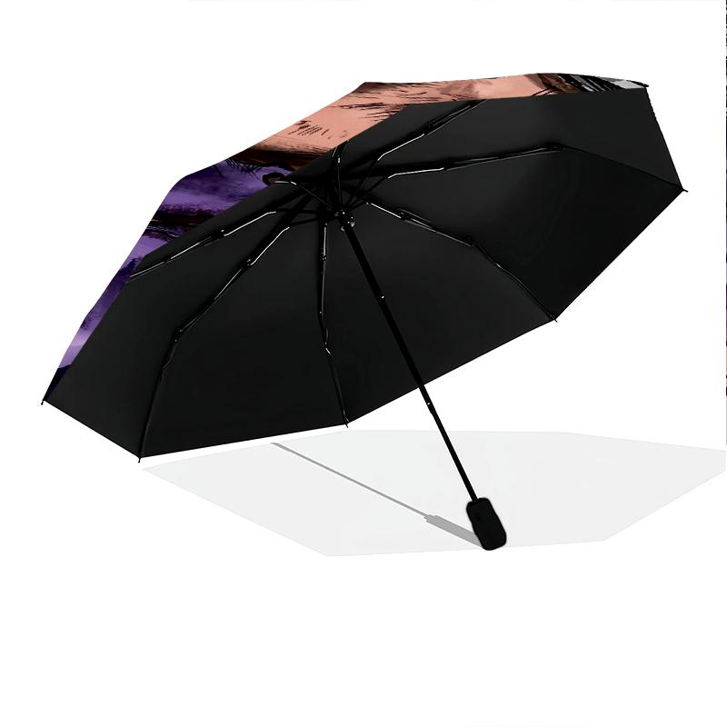 Anime Dragon Ball pattern, automatic folding umbrella, portable and foldable design, 8 ribs, a Christmas or birthday gift.
