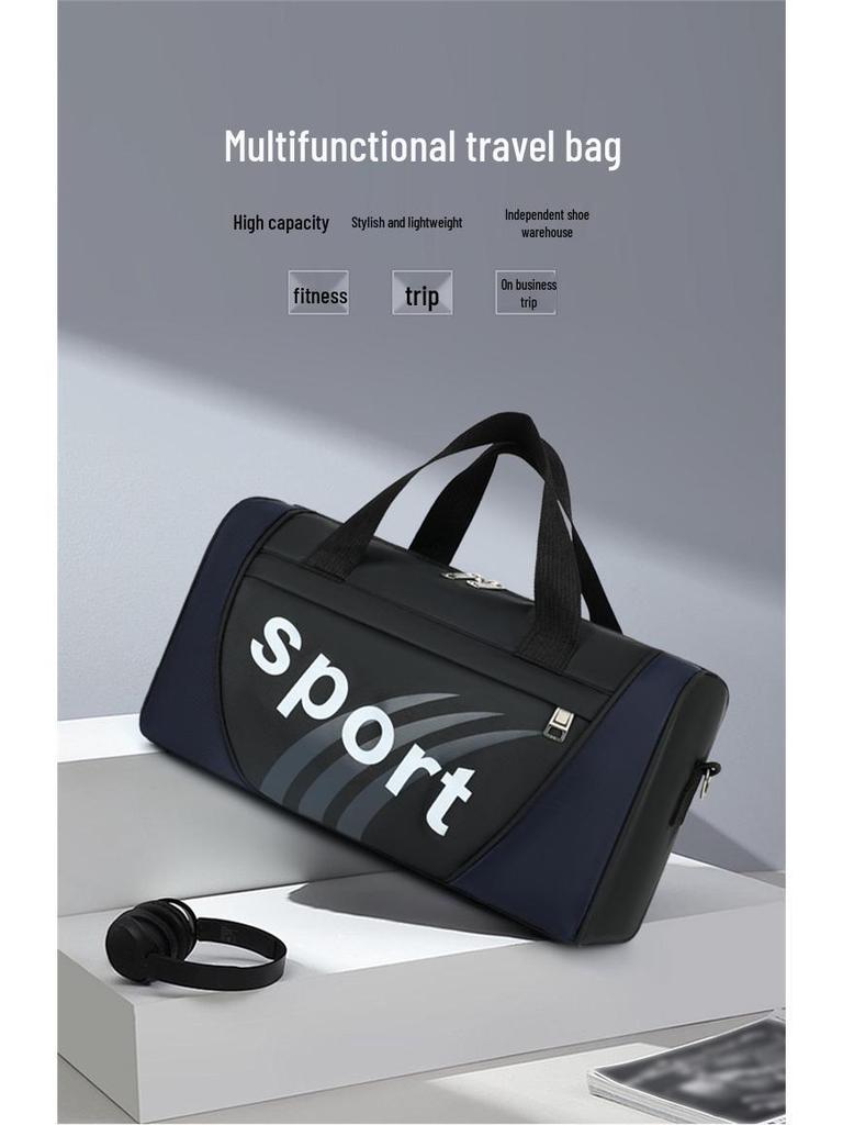 Unisex Solid Color Travel Crossbody Bag – One-Shoulder Fitness & Yoga Tote for Men & Women