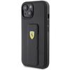 Ferrari Fehcp15Sgspsik Iphone 15 / 14 / 13 6.1 Czarny/Black Hardcase Grip Stand Metal Logo