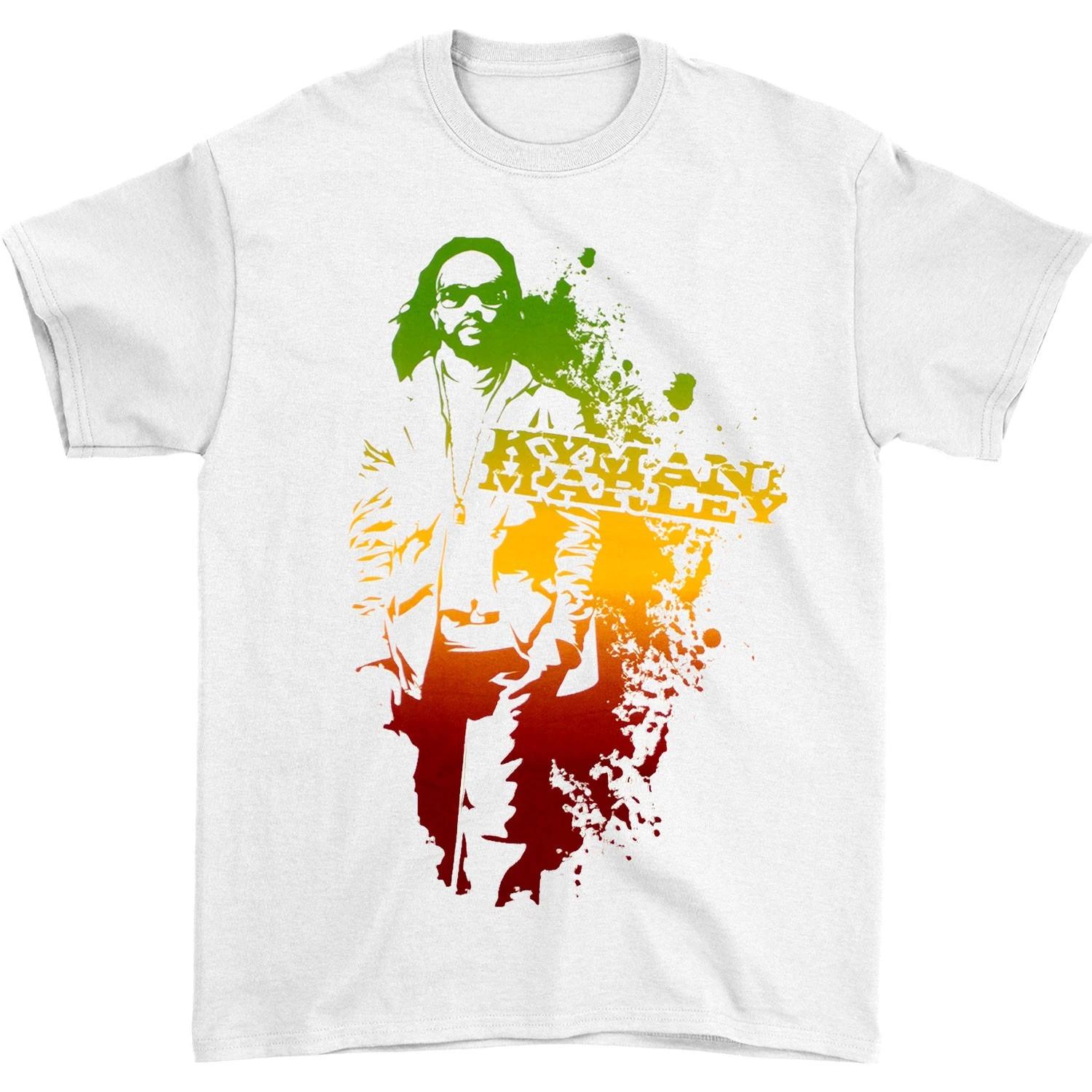 Men s Ky-Mani Marley Herbal Fruit Tee T-shirt Large White XS