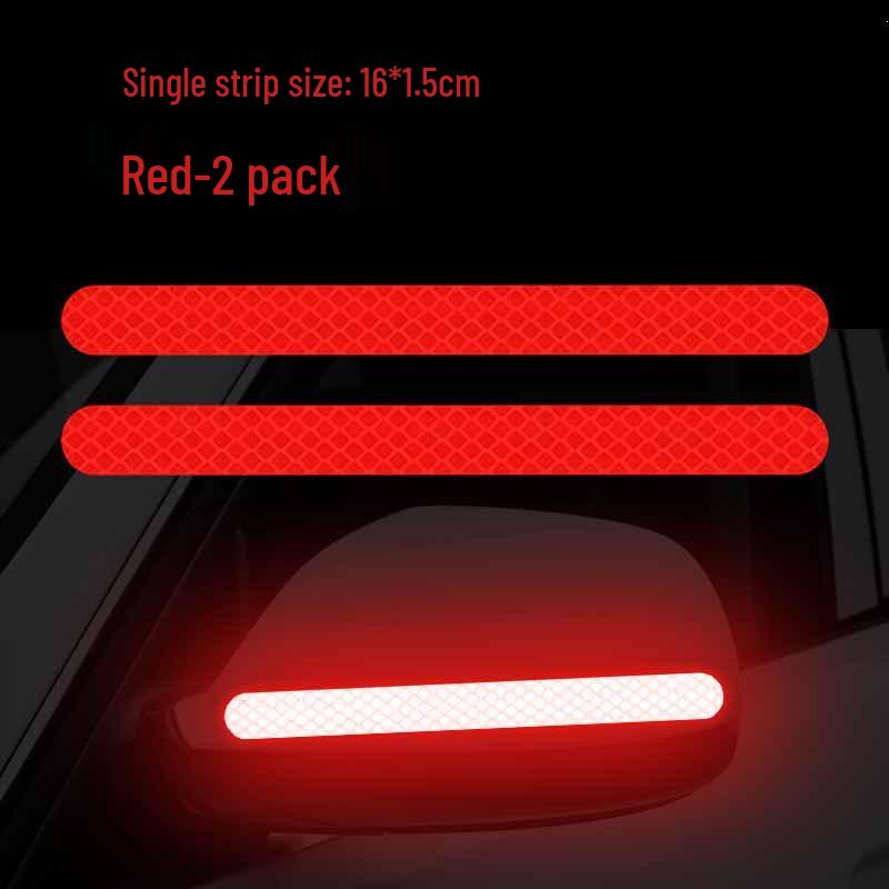 Reflective Car Rearview Mirror Warning Sticker - Scratch-Shielding Decorative Film