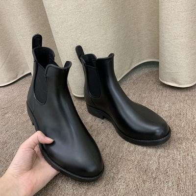 Cizme de ploaie Chelsea pentru femei, la modă, botine, pantofi impermeabili cu bandă elastică, cizme antiderapante confortabile