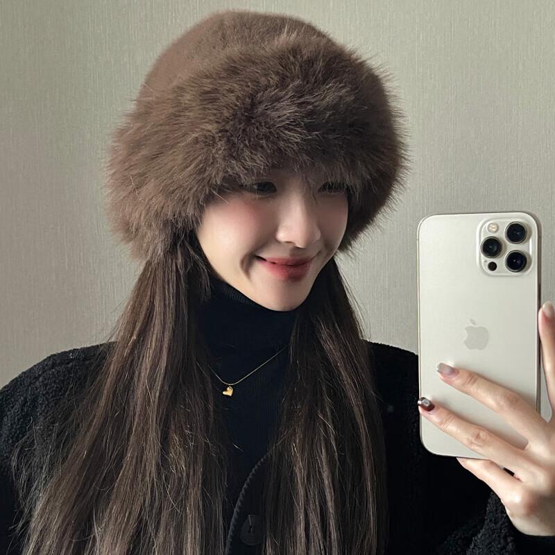 

DaiDaiMao Women s Plush Winter Docker Hat One Size