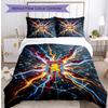 Set Lenzuola Stampato Aston Villa Football 3 Pezzi, Comodo Set Copripiumino per Camera da Letto Amico della Pelle