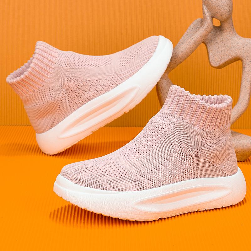 Children's Socks and Shoes Are Popular, Flying Weaving Classmates, Children's Casual Sports Shoes, Men's and Girls' Fashionable Personalized Casual S