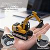 1:Mini Escavadora de Brinquedo em Escala 64 com Som Realista Luzes RC Metal Resistente para Controle Interno Externo Escavadora Para Meninos Presente para Crianças