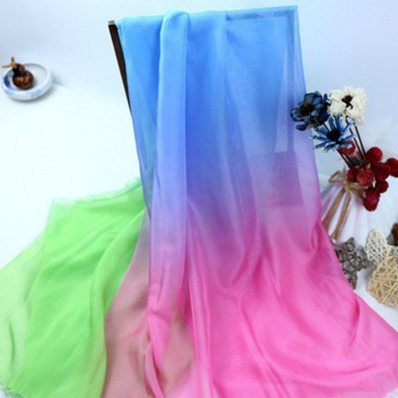 Tessuto chiffon sfumato ombre 1M, tessuto in organza tulle sottile 30D per costume cosplay fai da te, abito Hanfu in stile antico