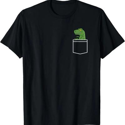 Dinosaurier - Minimalistisches _Taschendesign_ - Lustiges Dino Klassisches T-Shirt