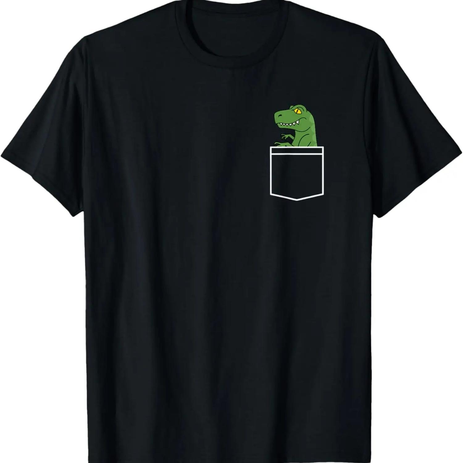 

Dinosaur - Minimalistic _Pocket Design_ - Funny Dino Classic T-Shirt XXXXXL чёрный