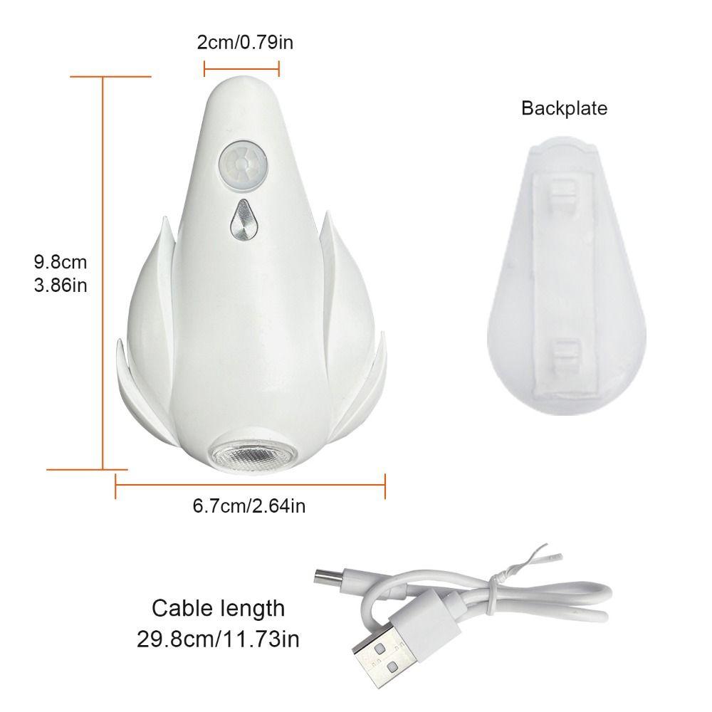 USB Rechargeab Smart Motion Sensor Night Light Human Body Detection 7Color Toilet Bowl Light Ambient Lighting Energy Saving