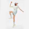 Li Ning Running Series Solid Color Quick-Dry Reflective Breathable Round Neck Short Sleeve T-Shirt Women Tops Off-White ATSU190-3