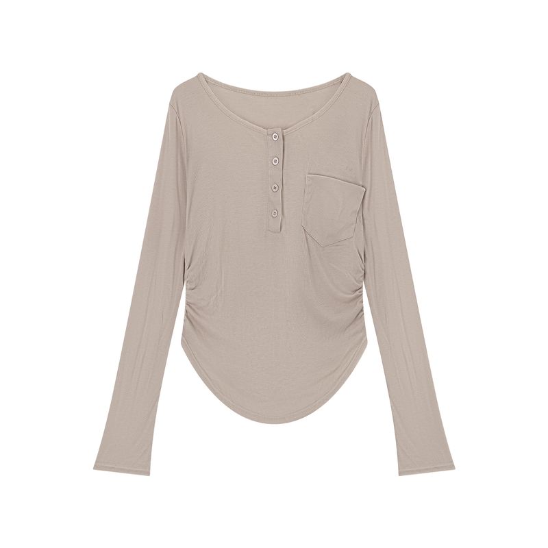 Kumikumi Temperament Half-Open Collar Long sleeves Shirt Inner wear Halter Top Women Autumn Slimming Casual Pants Three-Piece Set