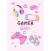 Neon Canvas Prints Painting Eat Sleep Game Repeat Funny Gaming Quote Posters Mural Wall Art for Home Gamer Room Decor No Light