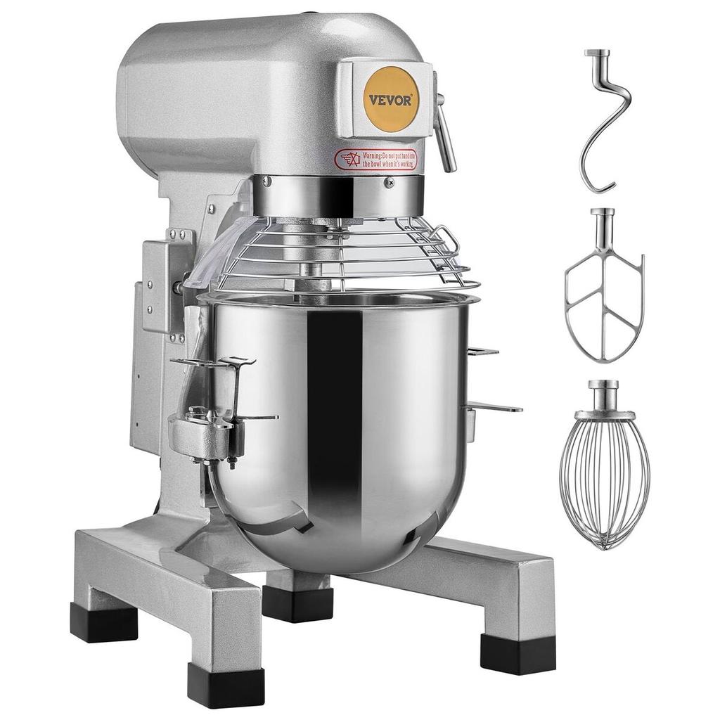 Commercial Food Mixer 14L 3-Speed Stand Dough Mixer 550W for Restaurant