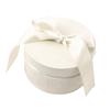 Round Gift Box Ribbon Soft Flannel Present Box for Wedding Candy Xmas Birthdays 3.9 X 6.1in