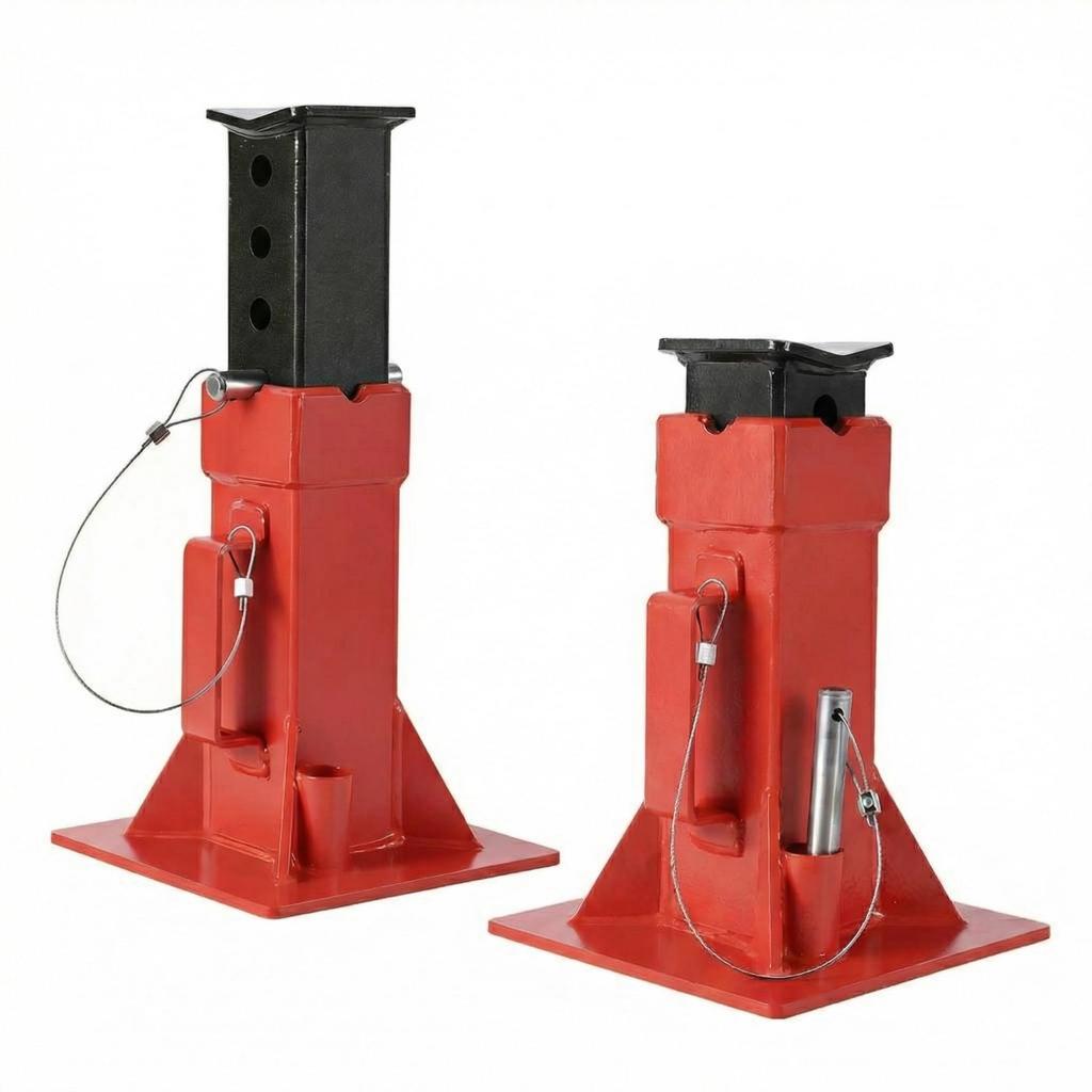 2Pcs 12 Ton /22 Ton Pin Type Car Jack Stands, Heavy Duty Pin-Style Supports with Quick-Release Locking for Trucks, RVs & SUVs