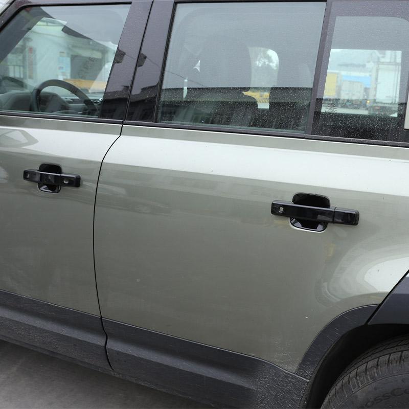 For Land Rover Defender 90 110 130 2020-2024 ABS Black/Carbon Fiber Car Exterior Door Handle Cover Trim Car Accessories