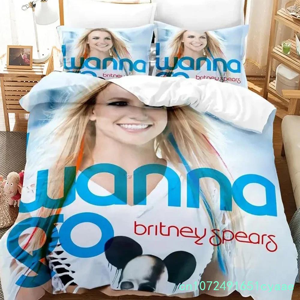 Britney Single Twin Full Queen King Size Bed Cover 3D Bedding Set For Boys Bedroom Duvet Cover Bed Set Quilt Cover Pillowca