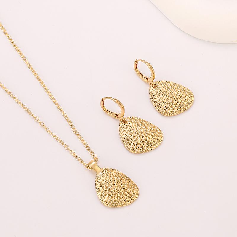 Fashionable Summer Vacation Ocean Conch Ear Studs Necklace For Women Trendy Beach Party Exaggerated Bohemian Jewelry Earrings