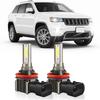 Fog Lights Compatible For Jeep Grand Cherokee 2014 2015 2016 2017 2018 2019 2020 2021 Fog Light Bulbs, 6000K Cool White, 8000LM Super Bright, Plug