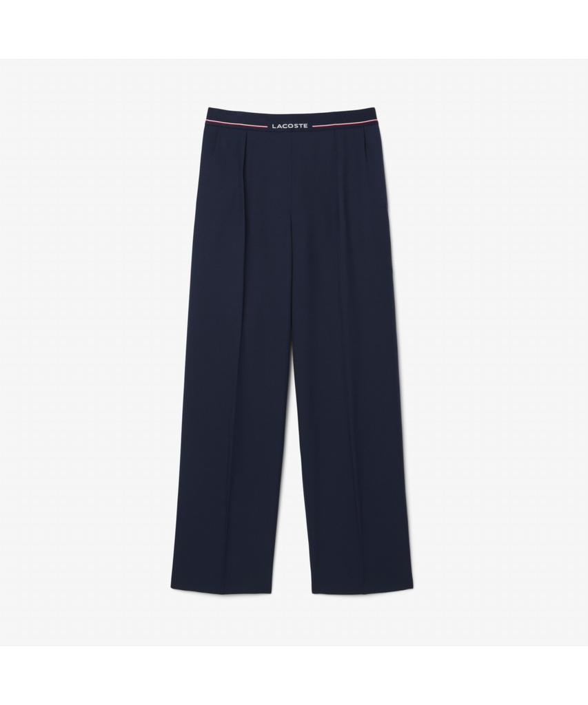LACOSTE Women'S Logo Elastic Waist Wide Pants Hf8428-55N 166