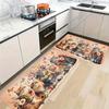1Pcs Anti Fatigue Kitchen Rug, Cat Floral Butterfly Print Waterproof Non-Slip Thick Cushioned Mat Comfort Standing Mat