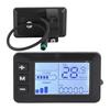 Electric Bike LCD Display Control Panel Bicycle Speedometer Electric Scooter LCD Panel 5-Pin Connector for Fixing