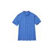 Solid Color Casual Short Sleeve Polo Shirt Men Tops Deep-Sea-Blue 456777-65