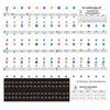 1 Sheet Convenient Piano Keyboard Sticker for 37 49 54 61 88