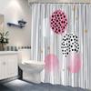 Abstract Geometric Pattern Shower Curtain Modern Simple Design With 12 Hooks For Modern Bathroom Decorative Shower Curtain