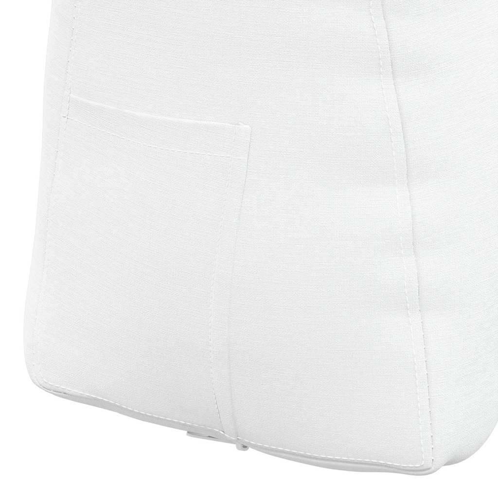 Back Cushion White 45 x 24 x 50 cm Fabric