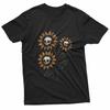 Skull Sunflowers Gothic Goth Creepy Cute Alt Grunge Y2K T-Shirt