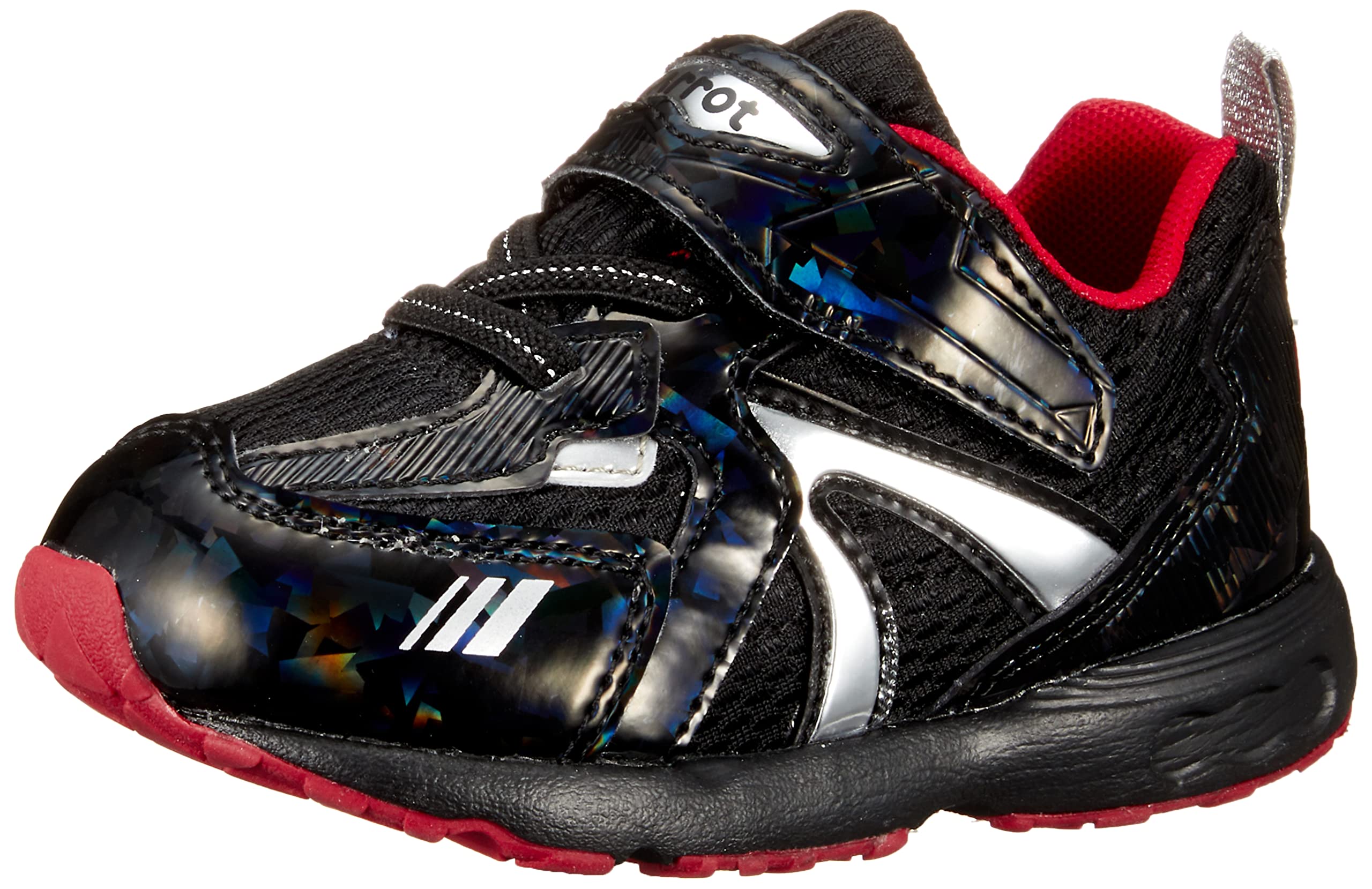 

Athletic Wide CR cm [Carrot] Sneakers, Shoes, Width, 3E, Magic, Boys, 14cm~21cm, 0.5cm Available, Kids, C2314, Black, 16.0 чорний