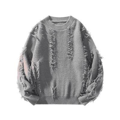 2025 Autumn Winter Men O-Neck Loose Retro Sweater Men Korean Trend Tassel Sweater Men Thick Warm Lazy Pullover Male Knitted Tops