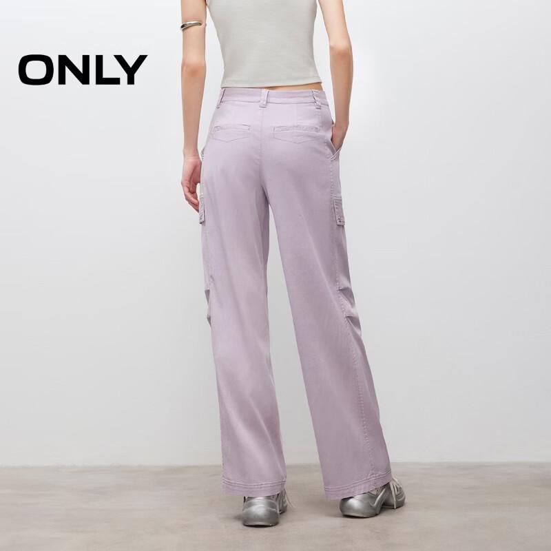ONLY Women's High-Waisted Straight-Leg Cargo Pants