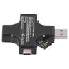 מד מתח זרם בודק סוג C USB צלב דיגיטלי וולטמטר אמפרמטר גלאי נייד
