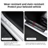 1/4/5Pcs Car Door Sill Protector Strip Anti-Scratch Sticker Keyring For Toyota 86 RAV4 CHR Corolla Camry Yaris Prado Supra Crown