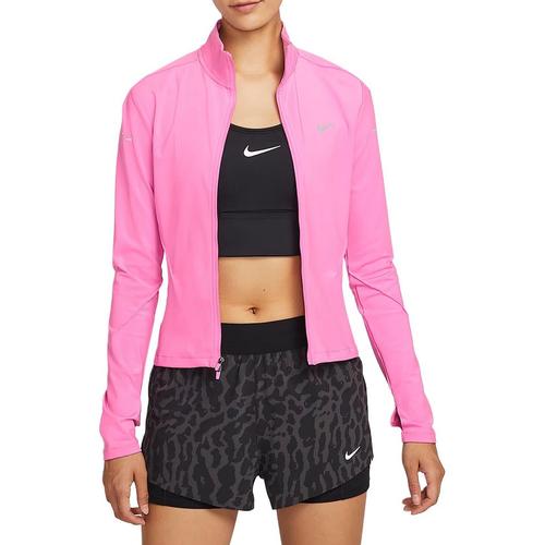 Nike Swift Women s Dri FIT Full Zip Mid Layer Running Top IB1999-675 S розовый