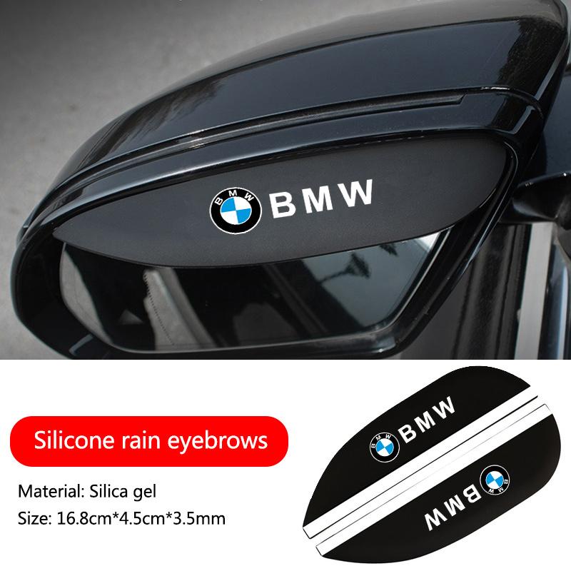 IUY21 Car Rear View Mirror Rain Eyebrow Shield Sun Visor Protector For BMW X1 U11 X7 G07 XM G09 I7 7 Series G70 LCI iX I20 U06 G81 M3