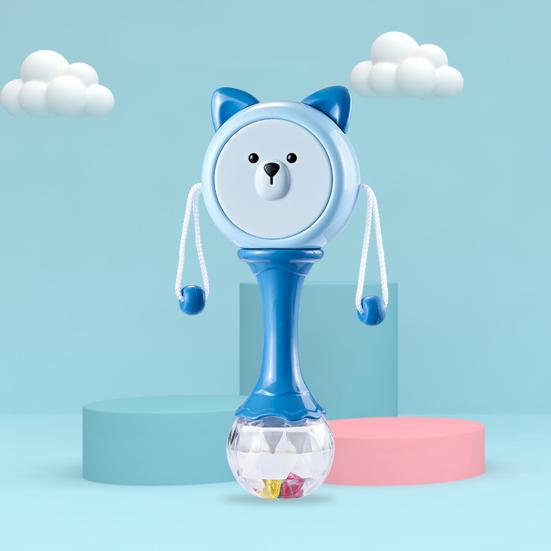 Cartoon Animal Rattle Drum Toy Cute Baby Plastic Hand Drum Emotional Comt Soothing Toy