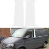 4 szt. Srebrne Efekt Lustra Samochodowego Osłona Listwy Słupka Środkowego Okna Drzwi Samochodowych Pasuje Do VW T5/T6 2008-2021