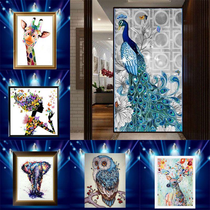 Vibrant 5d Drill Diamond Painting Craft Kits With Assorted Colors For Artistic Creations