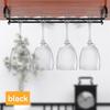 ABKS- Weinglashalter für Unterschrank 2 Stück Verstellbar, Ohne Bohren 3 Reihen Gläserhalter