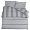 VidaXL Ensemble de housse de couette Gris 200x200 cm Coton 136441