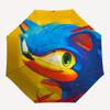 1PC Sonic Artwork Automatic Open/Close, 8-Rib Durable Frame Compact Travel Umbrella for Men & Women S1222041