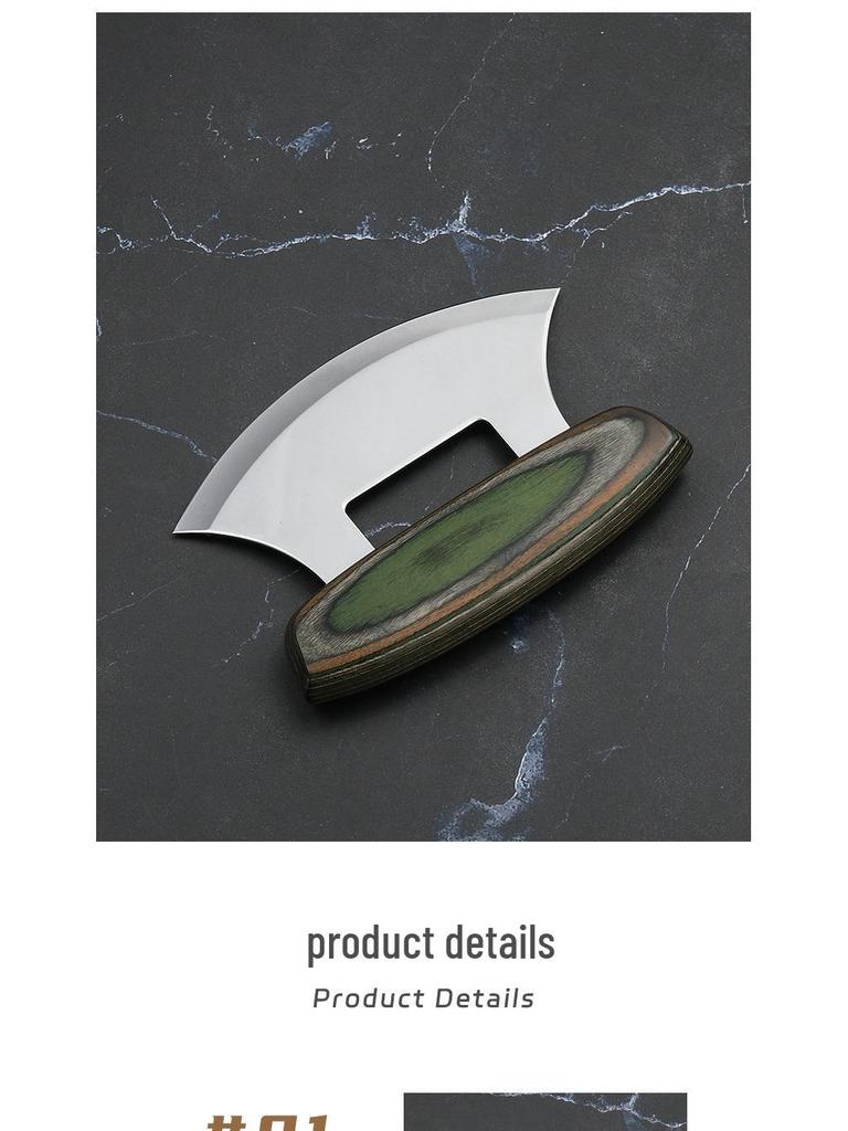 Colorful Wood Handle Stainless Steel Pizza Cutter & Baking Knife