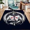 Cross Templars Knight Polyester Carpet, Soft Indoor Mat for Office Chair, Living Room, Computer Desk - Decorative Home Office Rug Design
